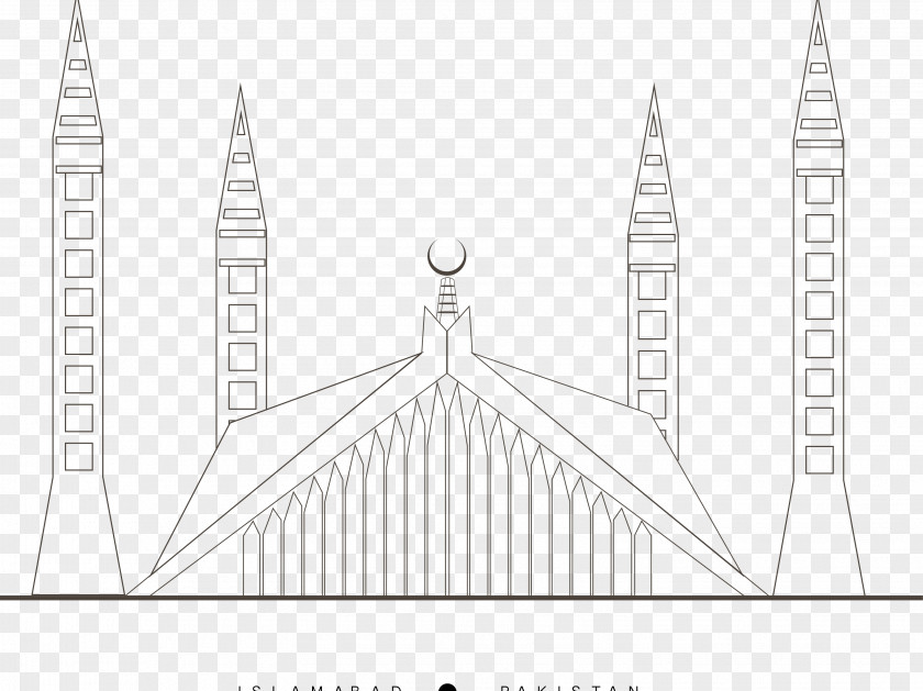 Masjid Faisal Mosque Behance PNG