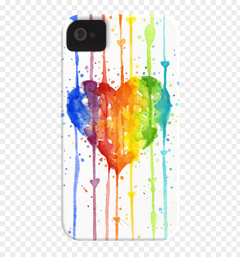 Painting Watercolor Rainbow Canvas Print PNG