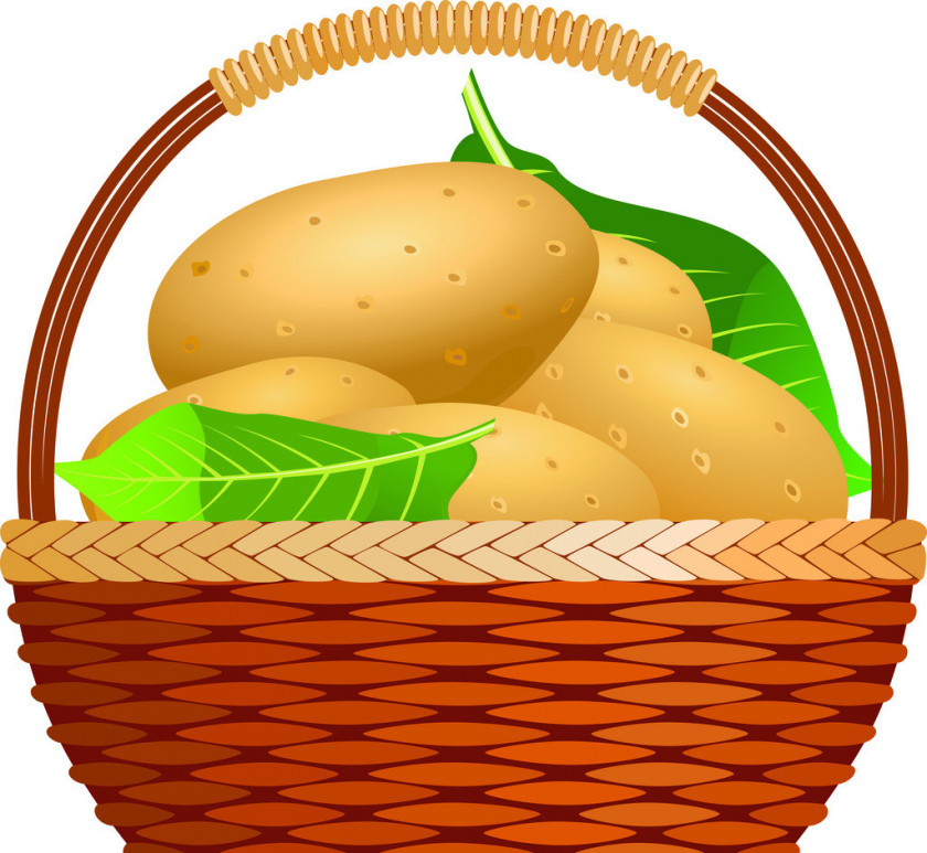 Potato Easter Bunny Basket Clip Art PNG