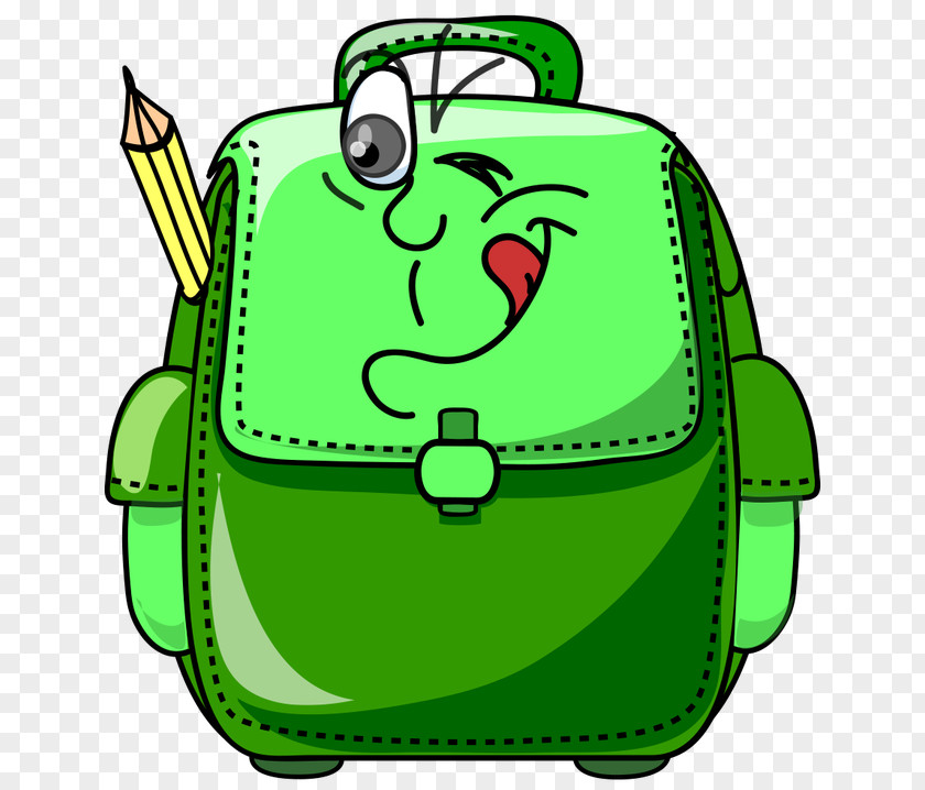 Vector,Cartoon Stationery,expression,Happy,pencil School Bag Clip Art PNG