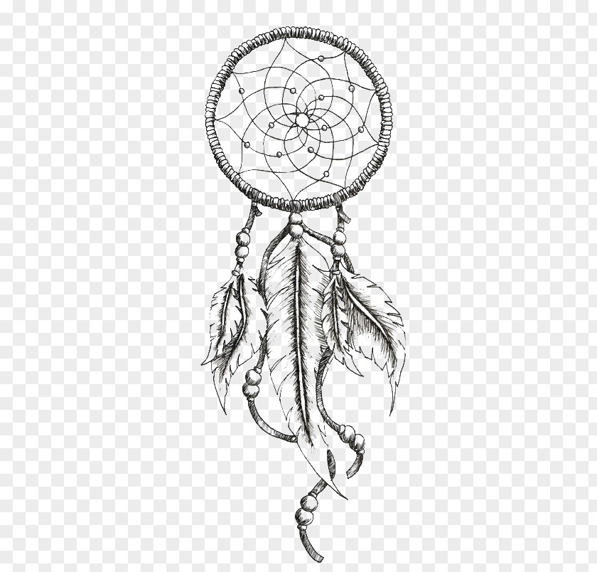 Dreamcatcher Tattoo Ink Black-and-gray PNG