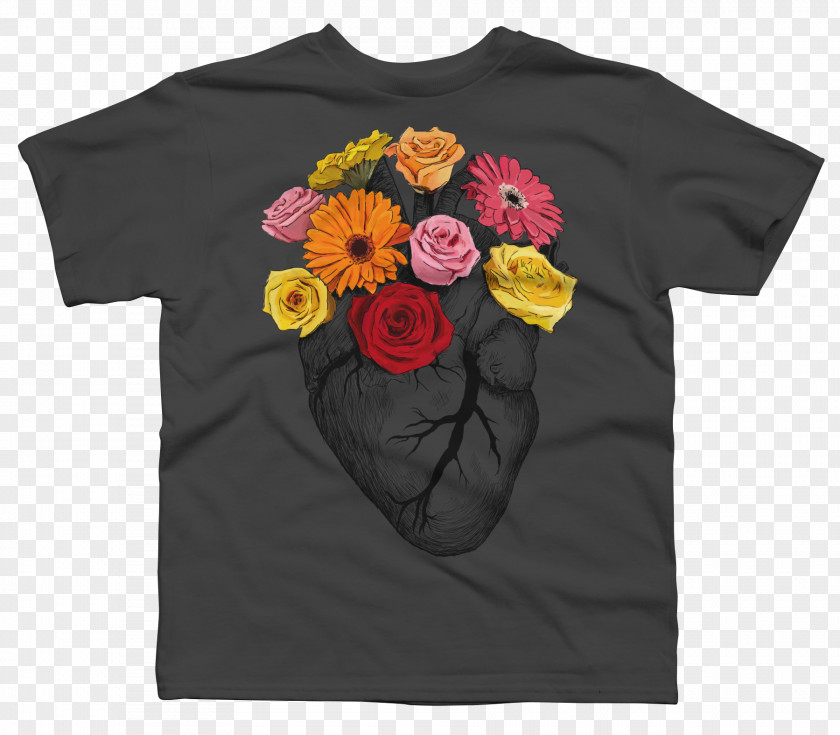 Floral Shirt T-shirt Clothing Calavera Sleeve PNG
