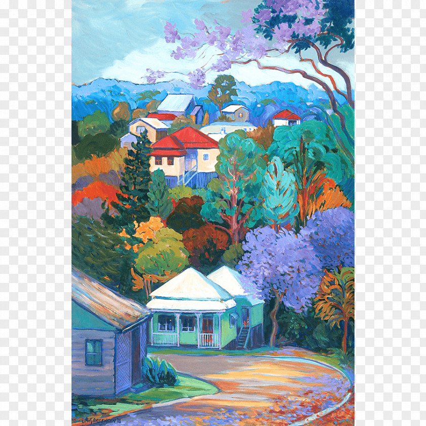 Painting Bramble Terrace Lethbridge Gallery Acrylic Paint Buyartnow PNG