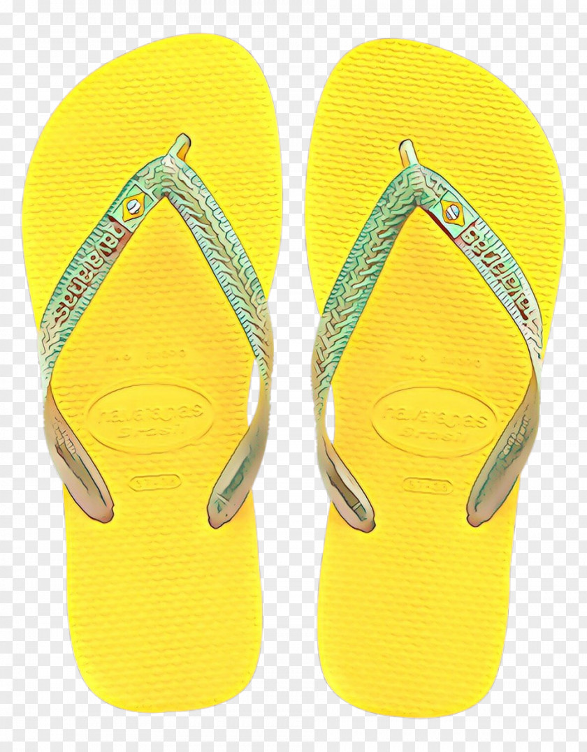 Sandal Slipper Yellow Background PNG