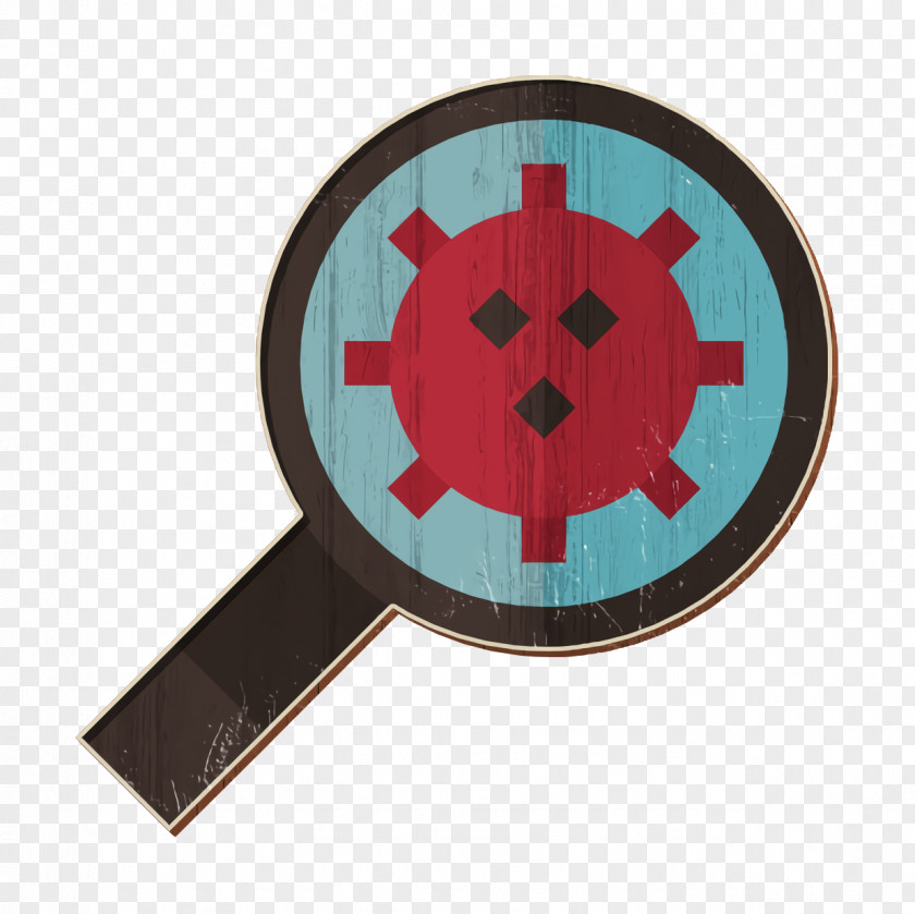 Bacteria Icon Magnifying Glass Biology PNG