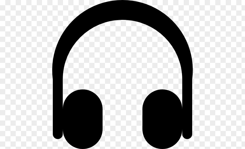 Black Headphones PNG