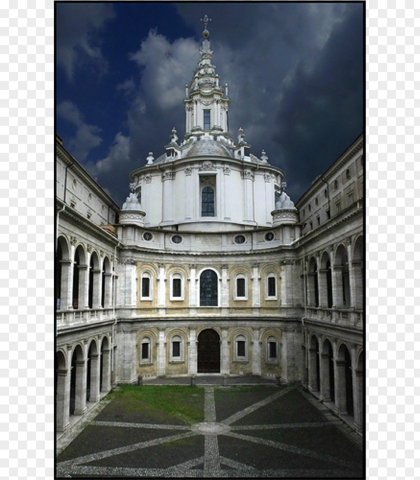 Church Sant'Ivo Alla Sapienza University Of Rome San Carlo Alle Quattro Fontane Baroque Architecture Chapel PNG