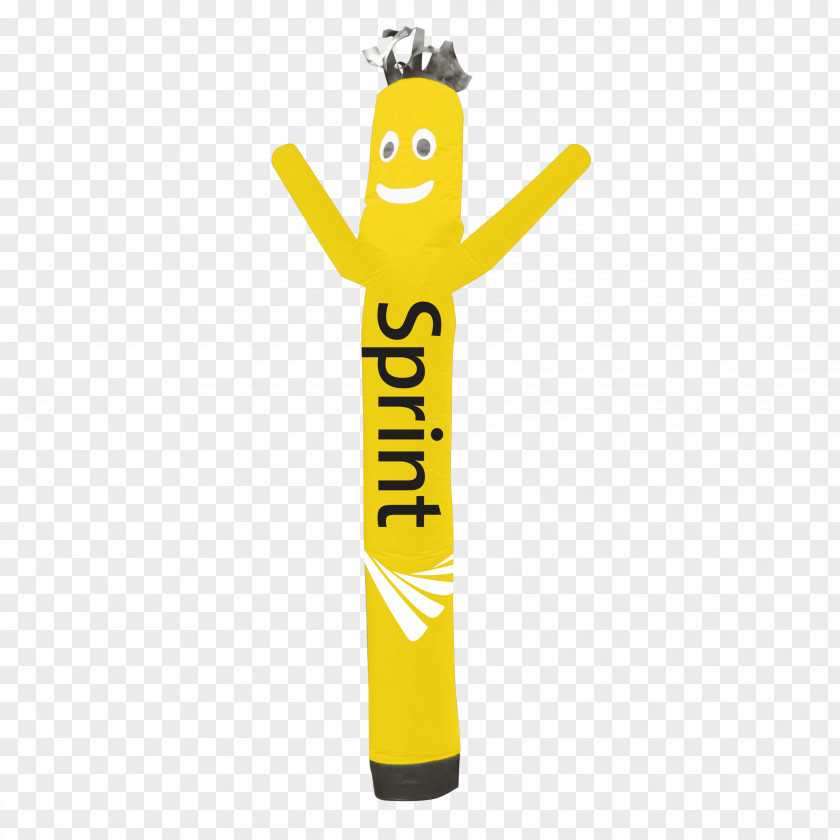 Yellow Dancer Tube Man Advertising Sprint Store Grand Opening Corporation PNG