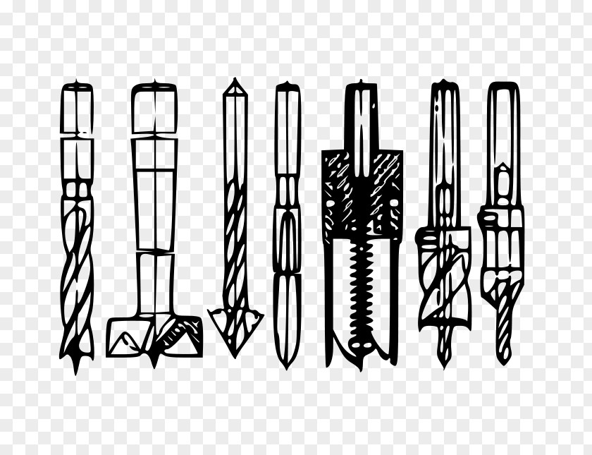 Drill Bit Augers Clip Art PNG