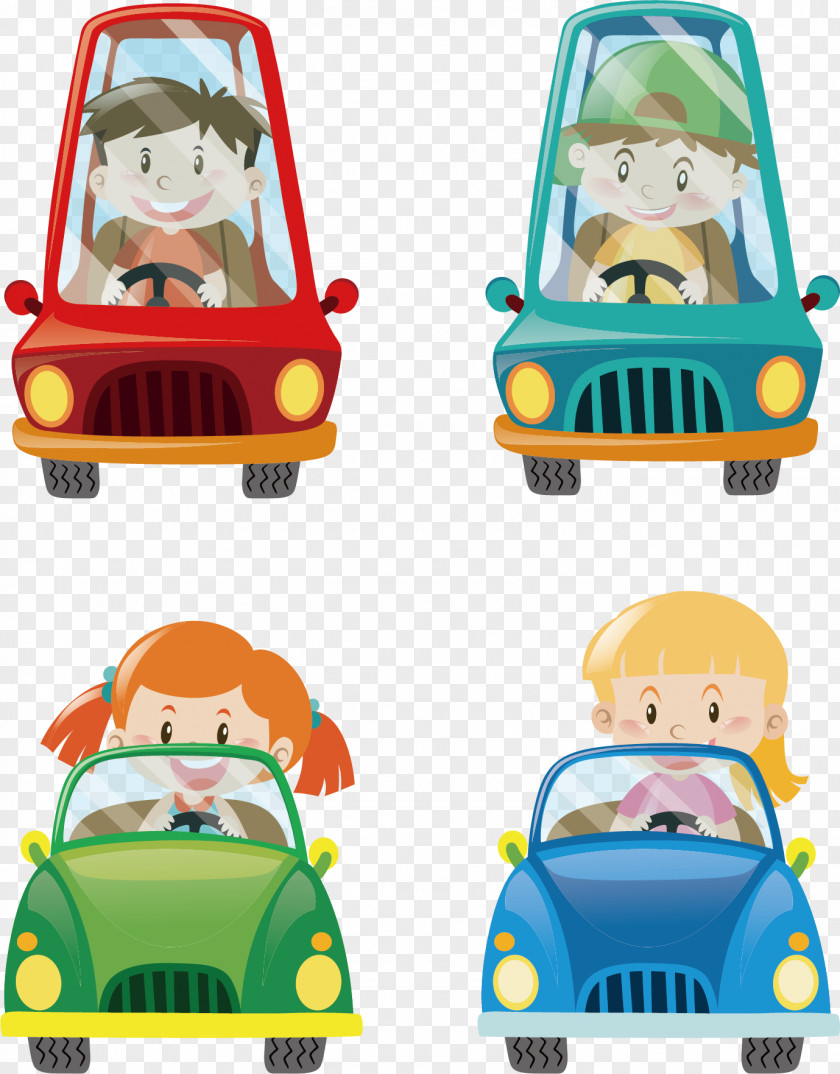Drive The Car To Child Stock Photography Cartoon Illustration PNG
