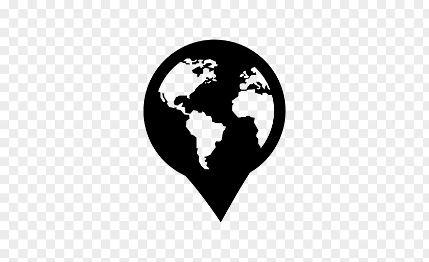 Globe Icon World Map PNG