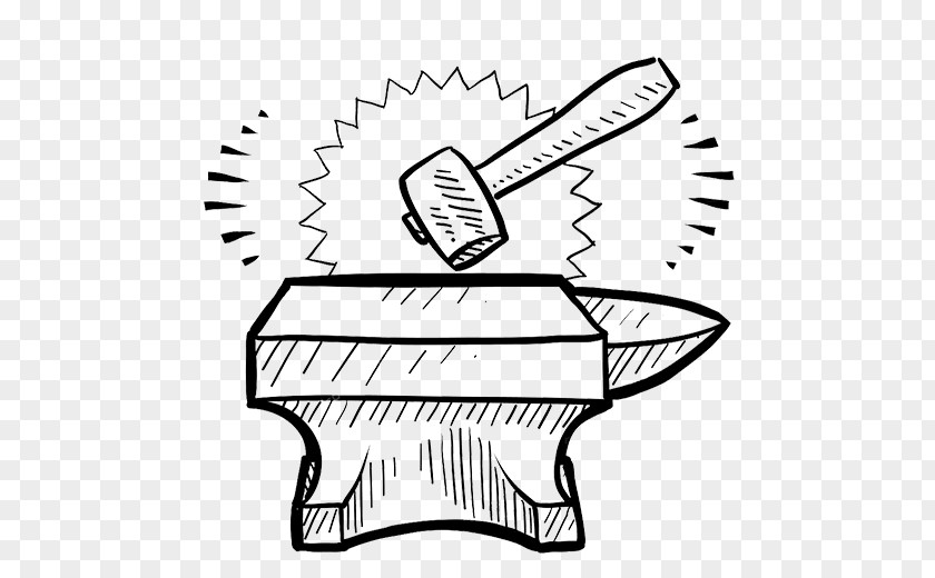 Hammer Anvil Drawing Blacksmith PNG