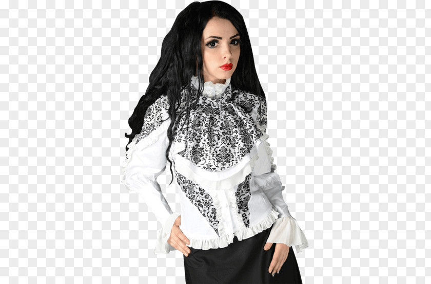 Shirt Blouse Sleeve Gothic Fashion Clothing Collar PNG