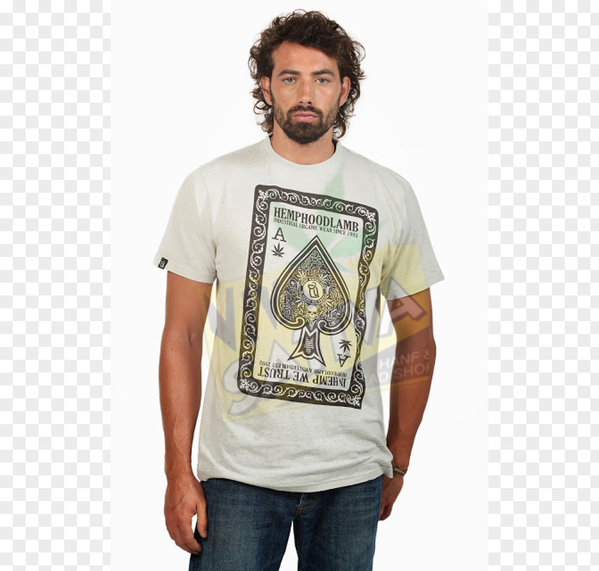 T-shirt Long-sleeved Beard Beige PNG