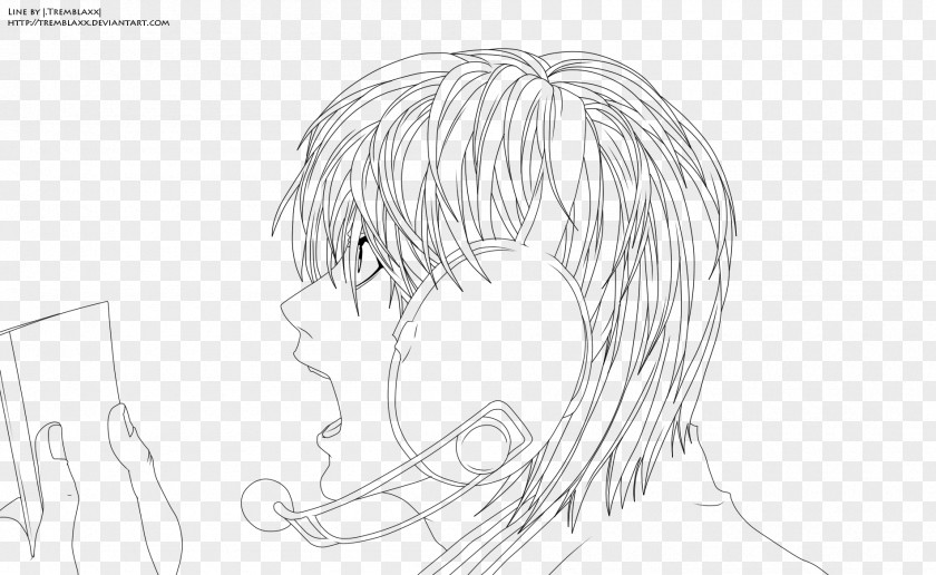 Yagami Light Drawing Line Art Cartoon White Sketch PNG