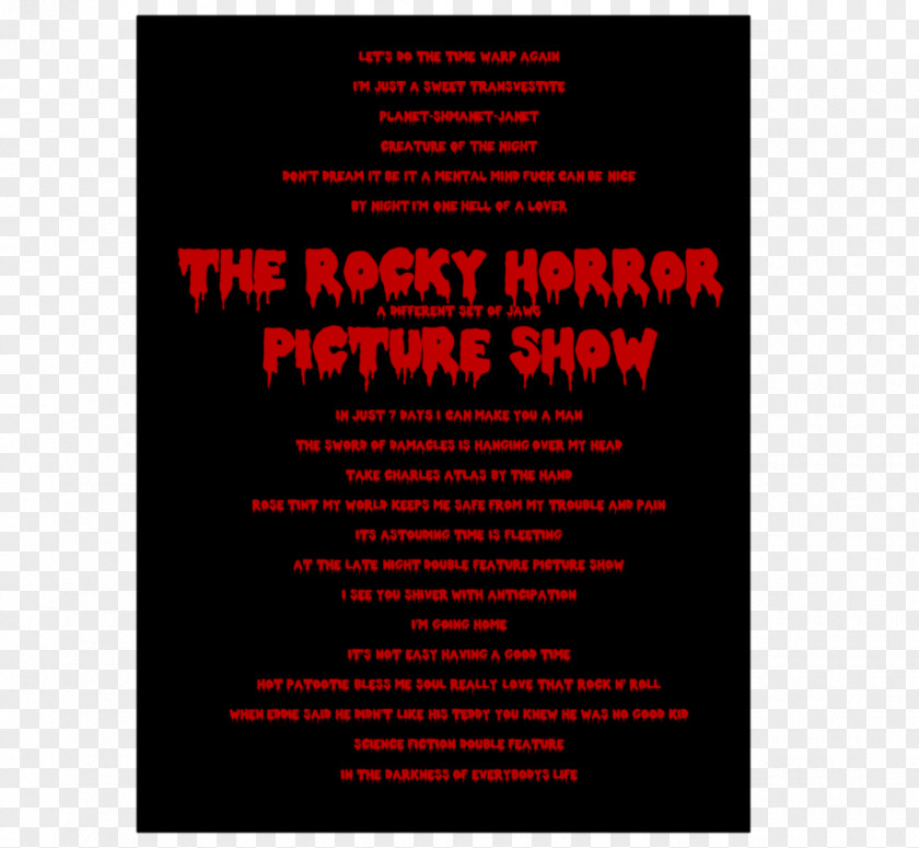 Youtube YouTube The Rocky Horror Picture Show Time Warp AFI's 100 Years...100 Movie Quotes PNG