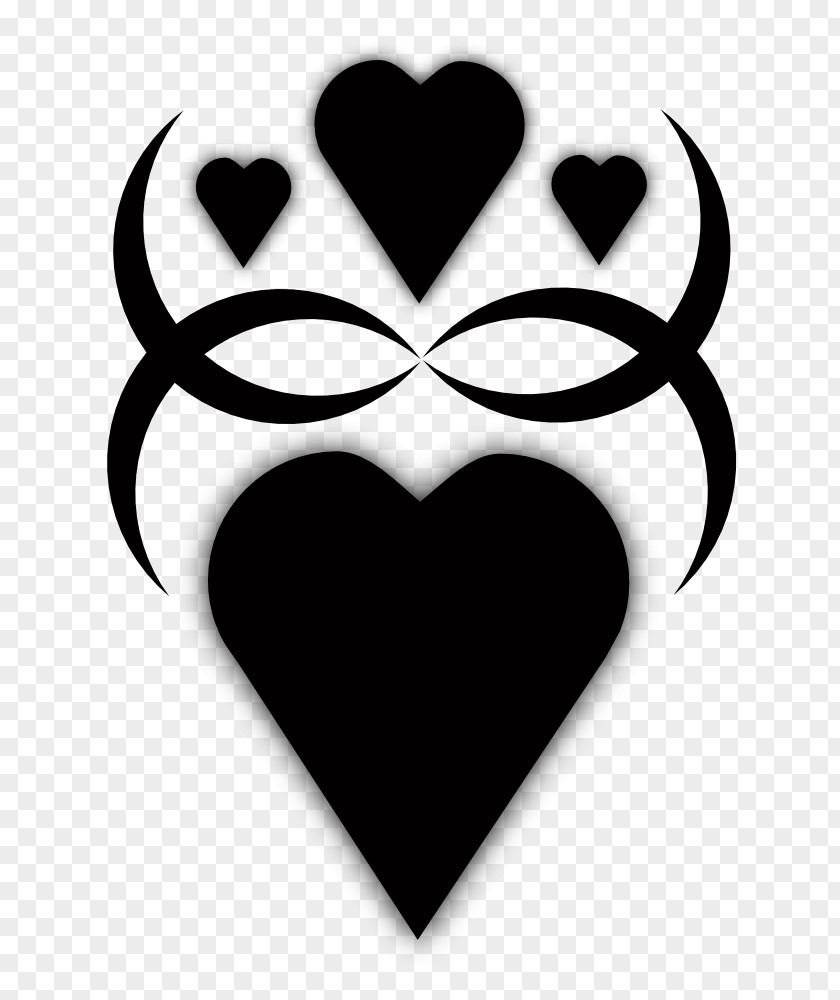 Dark Glitter Heart Symbol Clip Art PNG