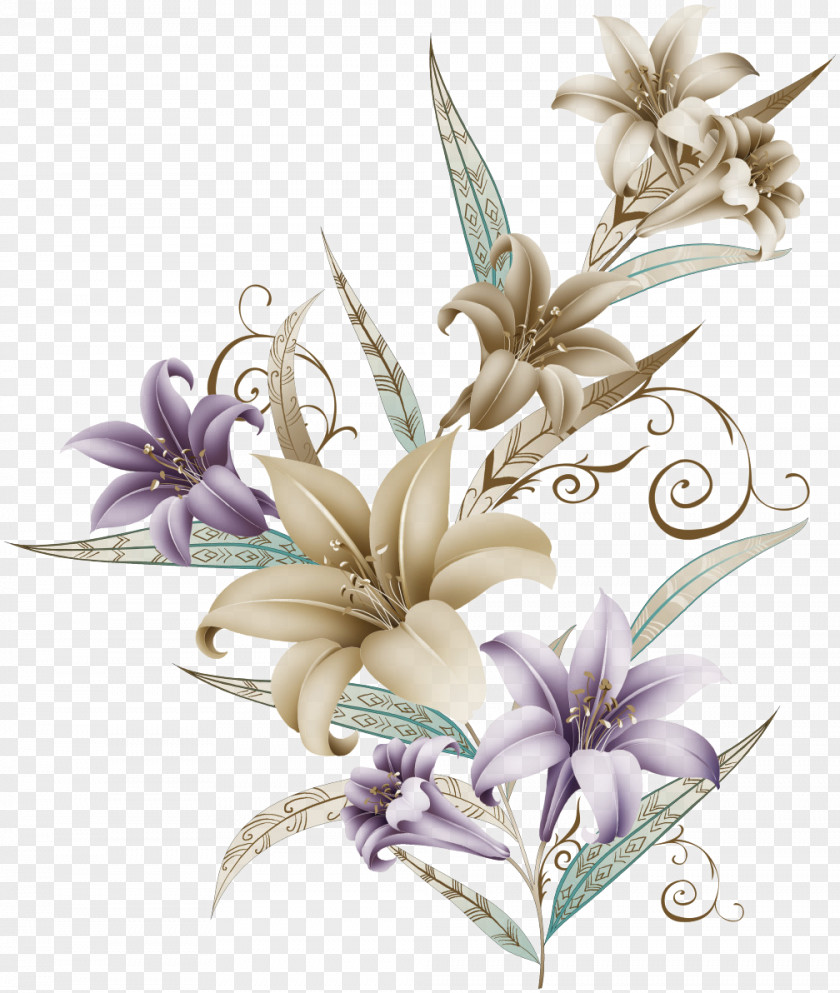 Painted Magnolia Pull Material Effect Element Free Flower Watercolor Painting Illustration PNG