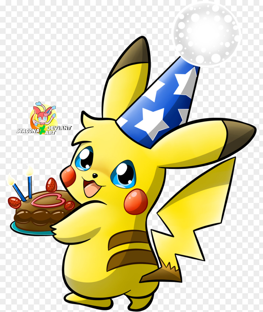 Pikachu Party Hat Birthday Clip Art PNG