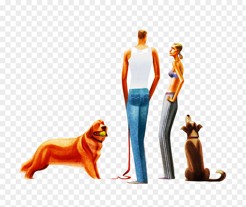 Dog Trainer And Labrador Retriever Puppy Pet Clip Art PNG