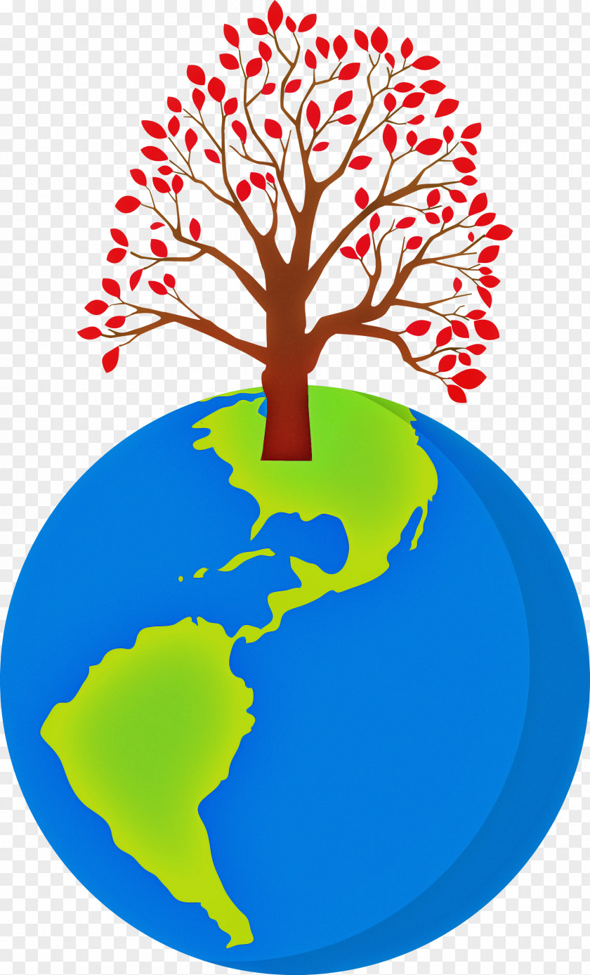 Earth Tree Go Green PNG