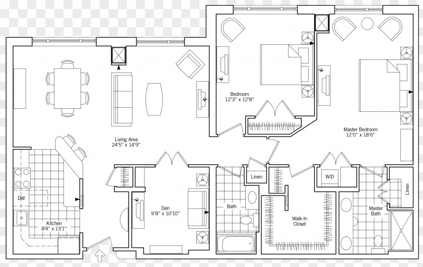 House Floor Plan Architecture PNG