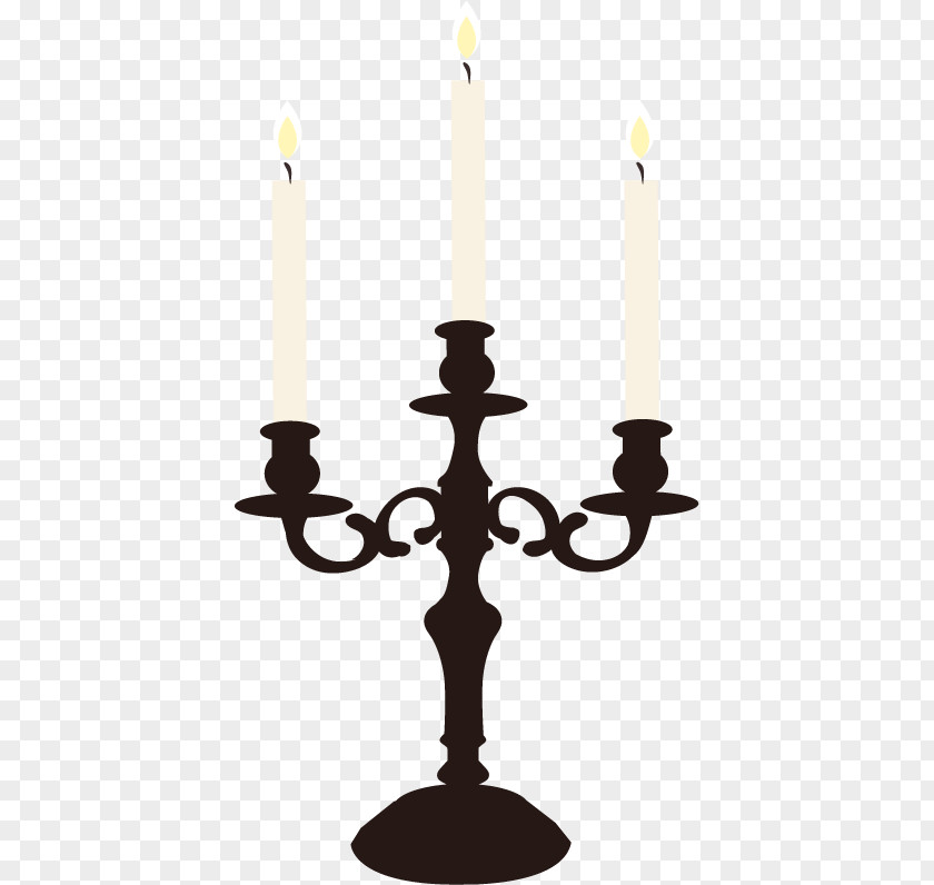 Vector European-style White Candle Chandelier Clip Art PNG
