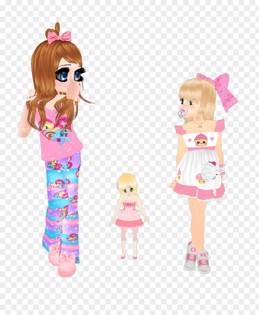 Candy-colored Barbie Toddler Pink M Cartoon Character PNG