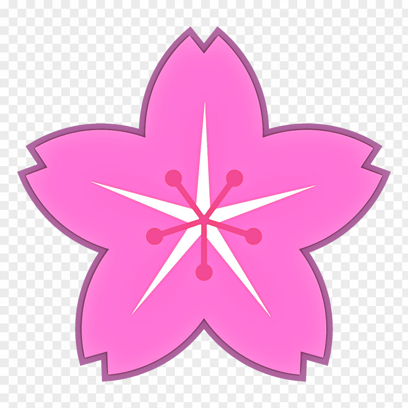 Magenta Flower Pink Petal Leaf Plant PNG