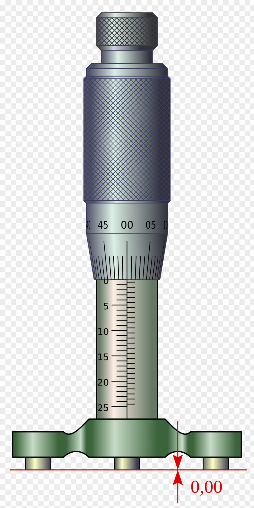 Screw Micrometer Calipers Vernier Scale Measurement Measuring Instrument PNG