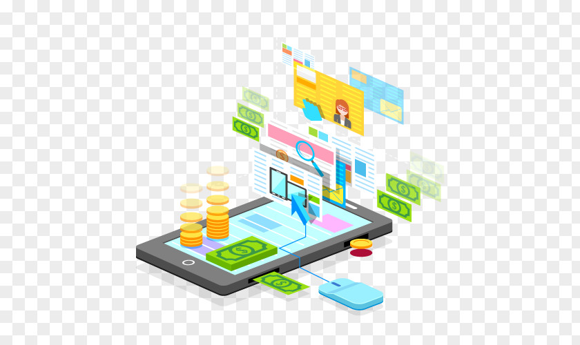 Bank Mobile Banking Pay-per-click Digital Marketing PNG