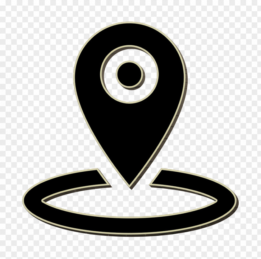 Blackandwhite Logo Circle Icon Map Marker PNG