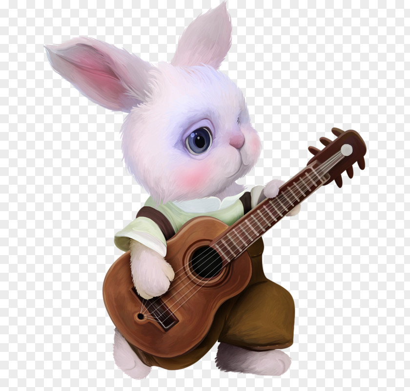 Guitar Bunny Rabbit Courtship PNG