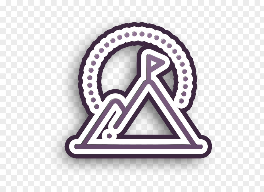 Startup & New Business Icon Goal Mountain PNG
