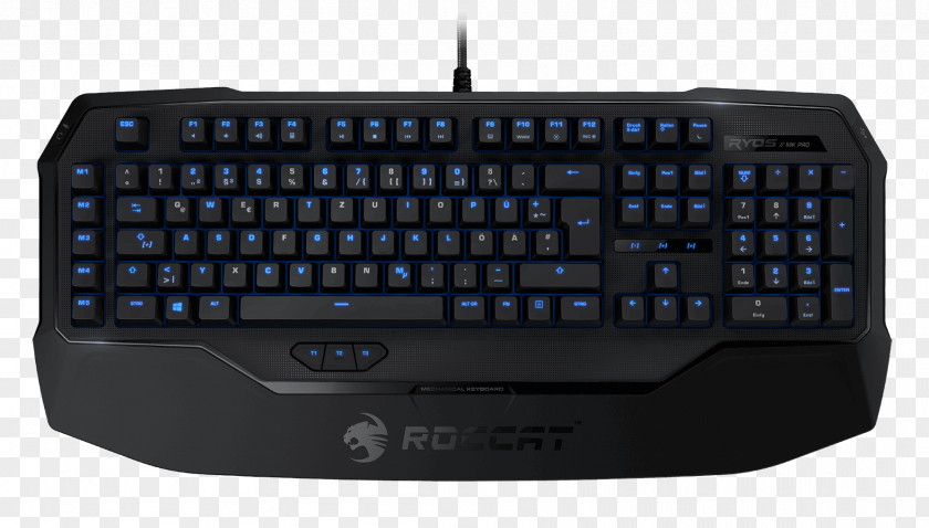 USB Computer Keyboard Roccat Gaming Keypad Electrical Switches PNG