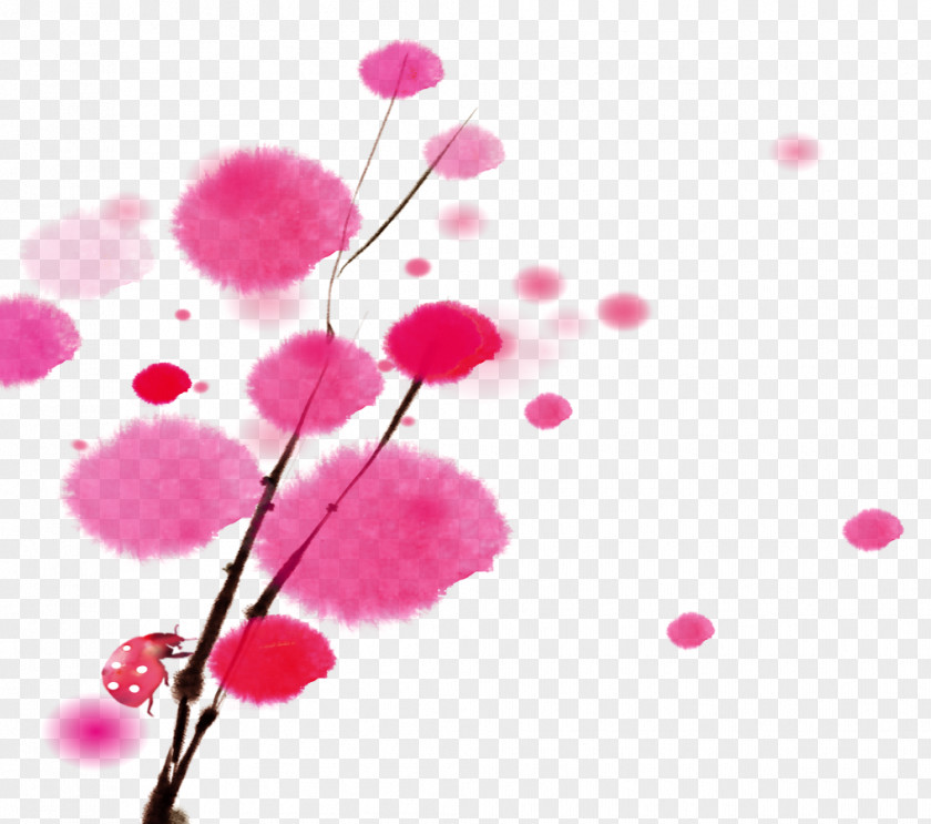 Watercolor Flower Pink Painting Download Blossom Design Watercolor: Flowers PNG