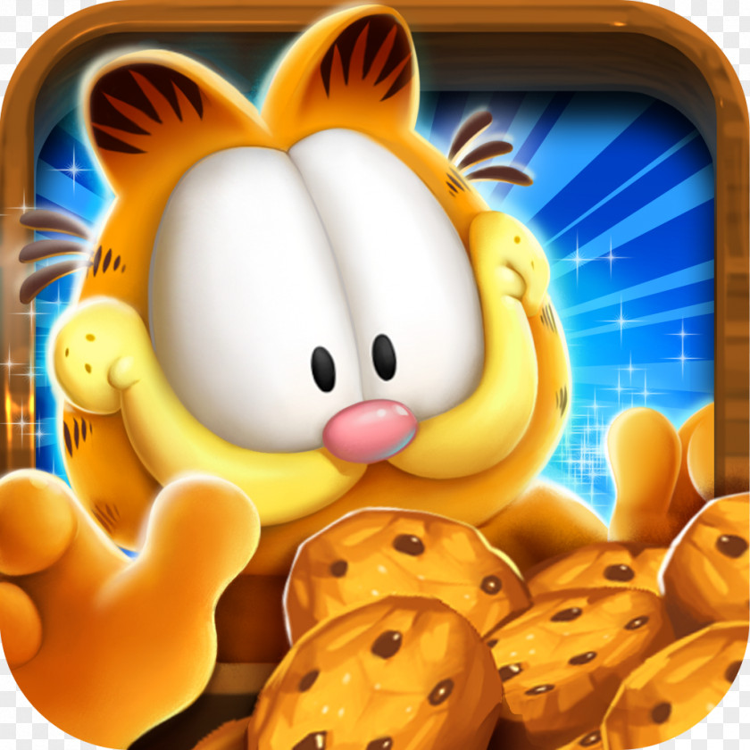 Android Garfield's Diner Hawaii Garfield Cookie Dozer Coins Math Run PNG