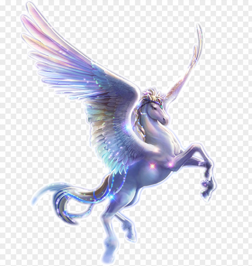 Angel Pegasus Diamond Unicorn Rhinestone Embroidery PNG