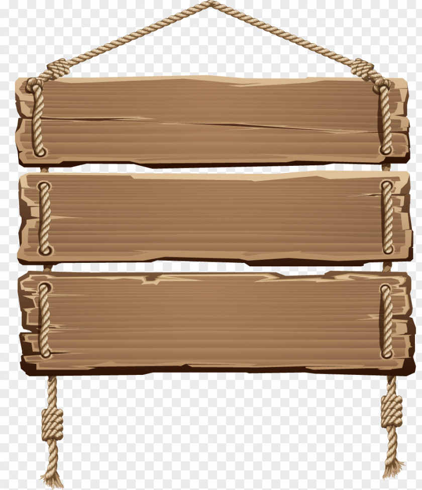 Exquisite Wood Signs Clip Art PNG