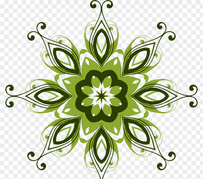 Green Flowers Floral Design Flower Drawing PNG