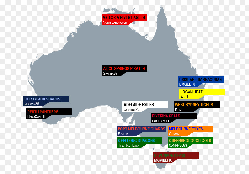 Map Australian Football League Location Team Perth PNG