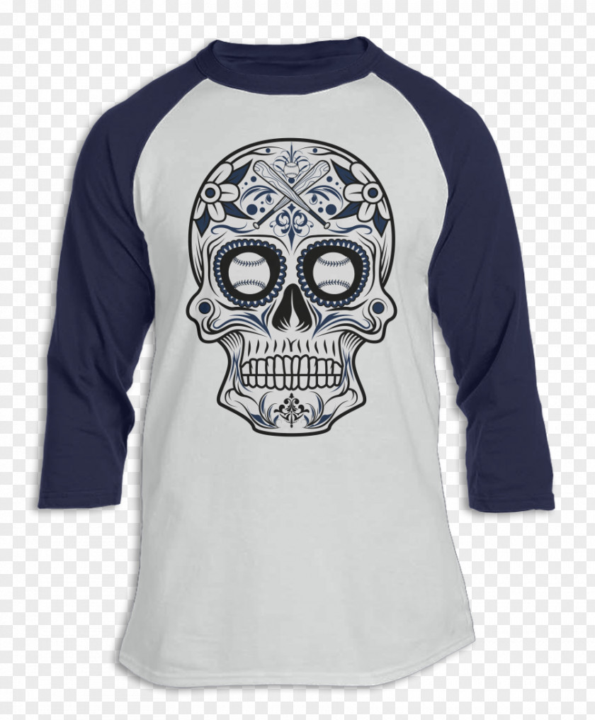 Sugar Skull Long-sleeved T-shirt Hoodie Printed PNG