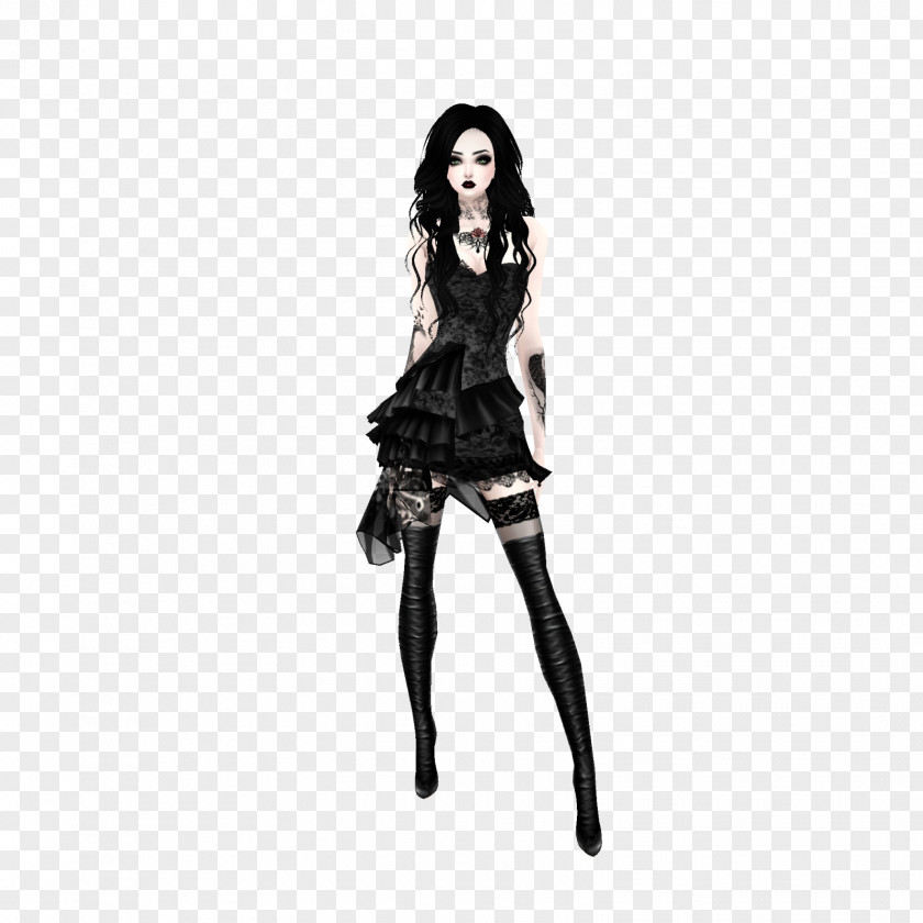 Death Eater Fashion Model Costume White PNG
