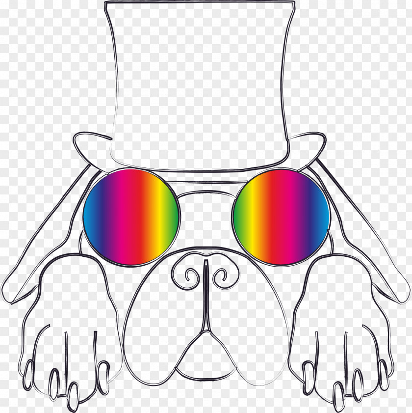 Hippy Bulldog Zazzle Puppy Sunglasses PNG