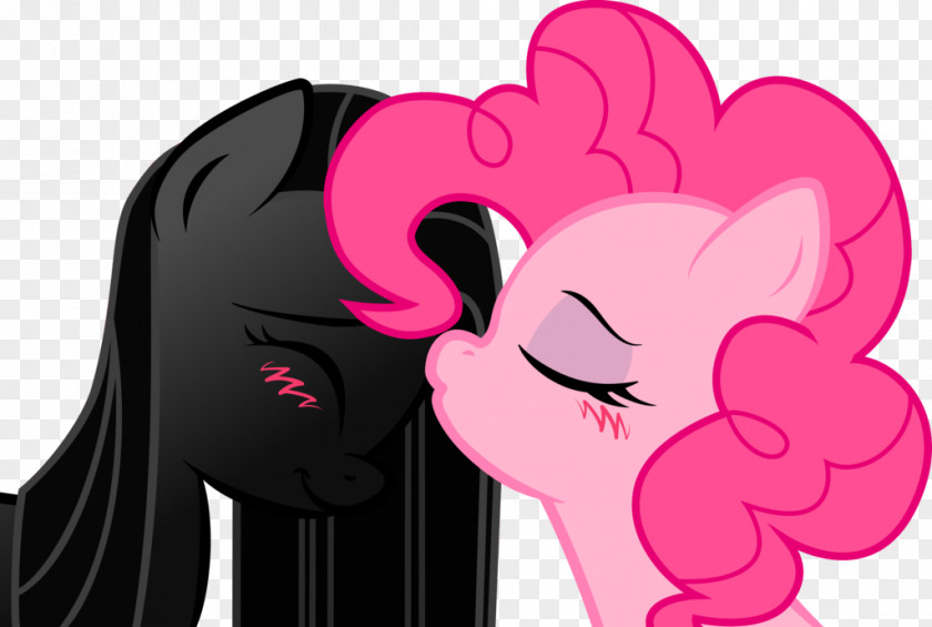 Kiss Pinkie Pie Rainbow Dash Fluttershy Rarity Spike PNG
