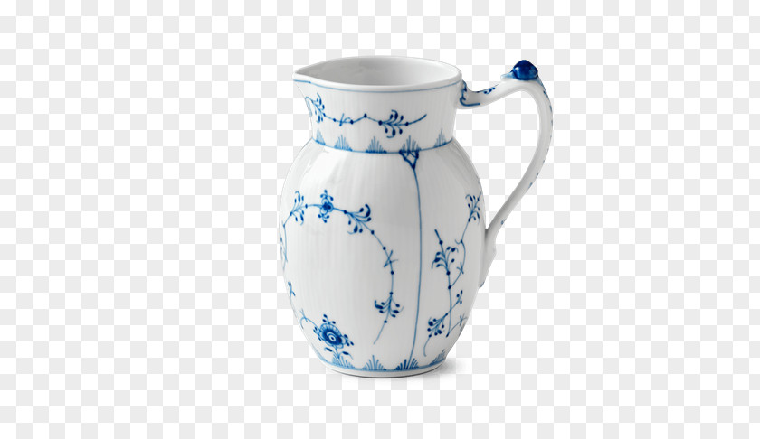 Mug Jug Royal Copenhagen Musselmalet Porcelain PNG