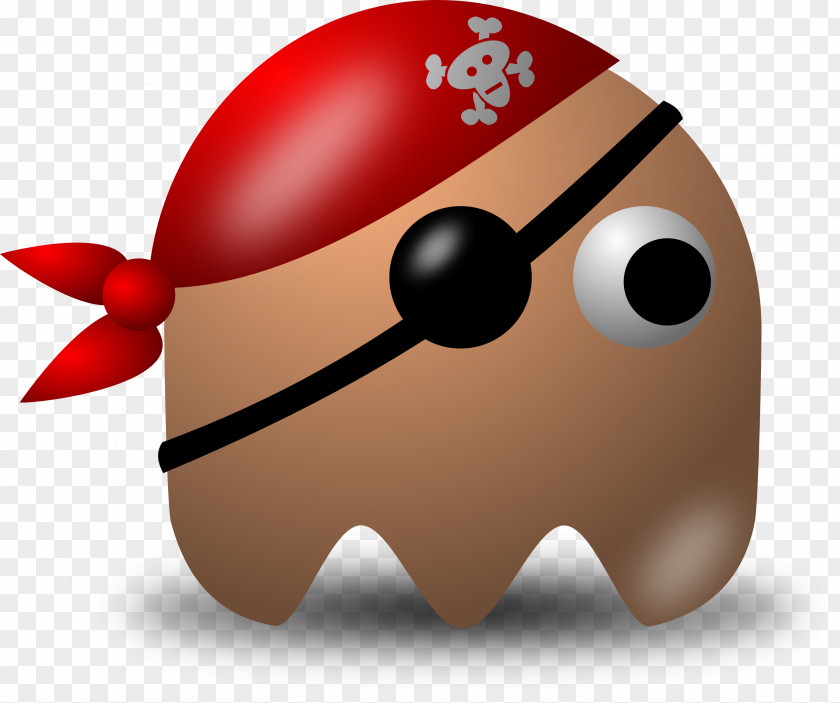 Bonbones Pac-Man Piracy Video Game Clip Art PNG