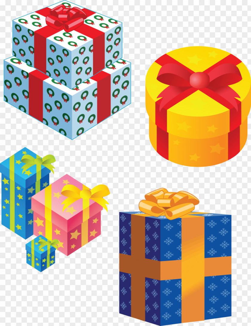 Giftbox Santa Claus Christmas Gift PNG