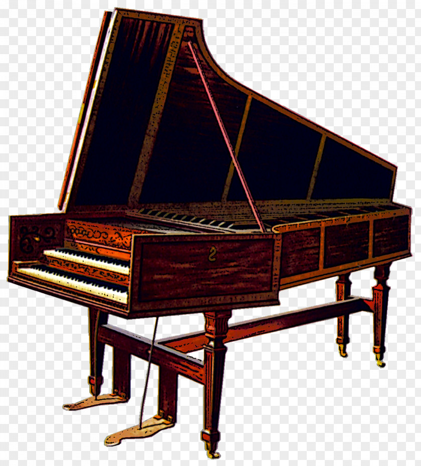 Piano Harpsichord Musical Instrument Violin Illustration PNG