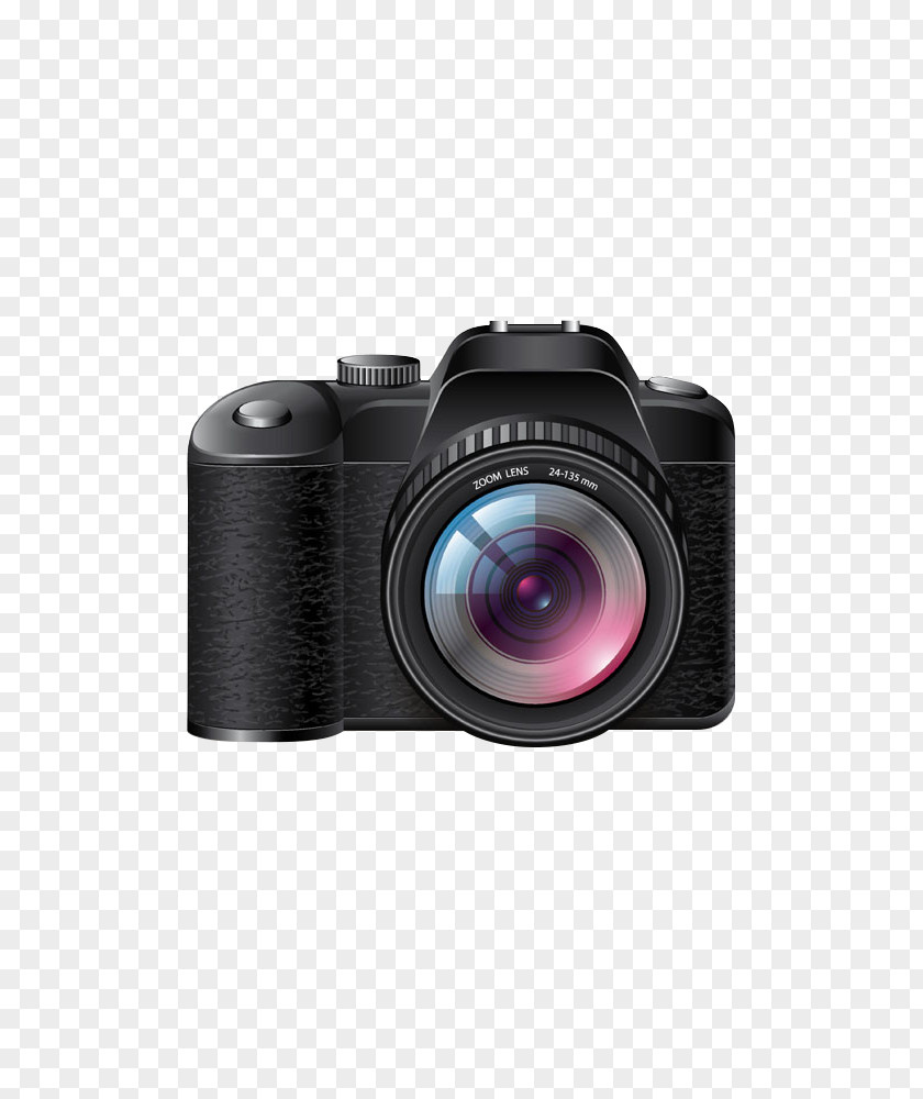 SLR Camera Black Background Image Single-lens Reflex Photography PNG